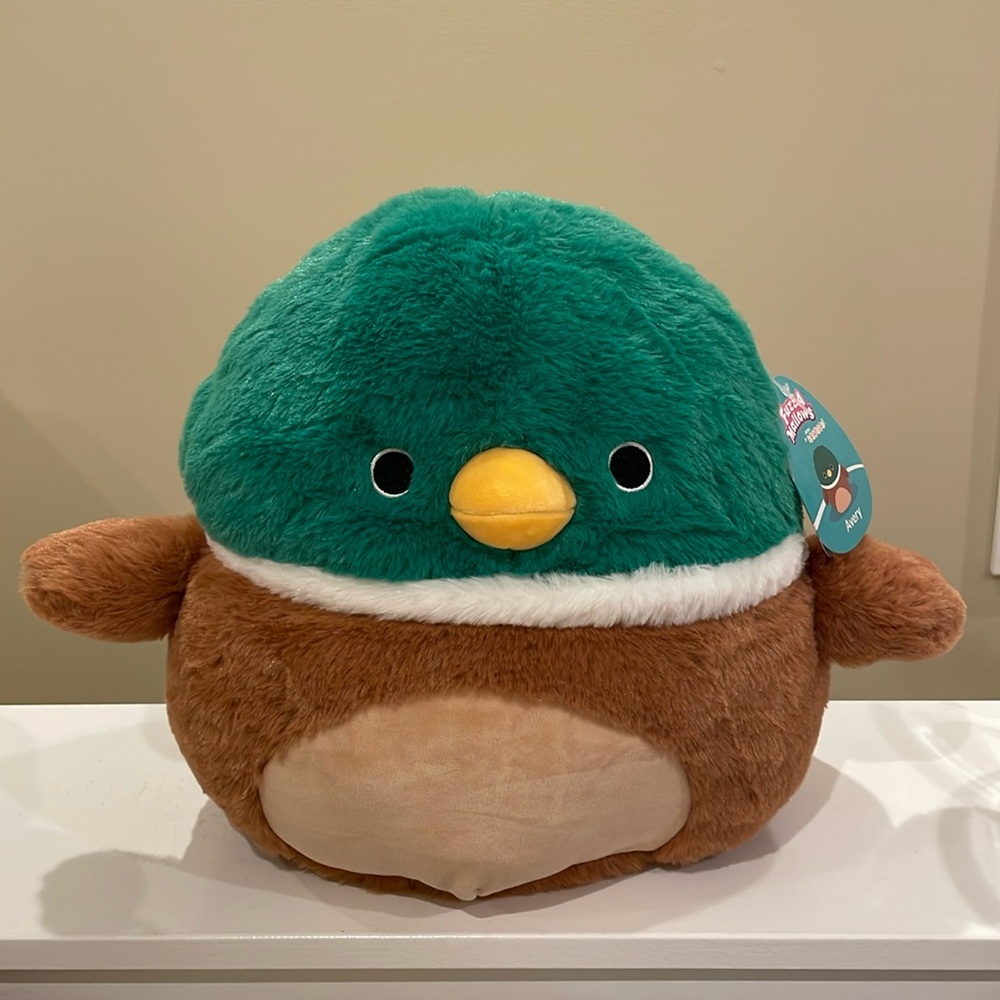 NWT 12” Avery the Mallard Duck 🦆 FUZZAMALLOW Squishmallow